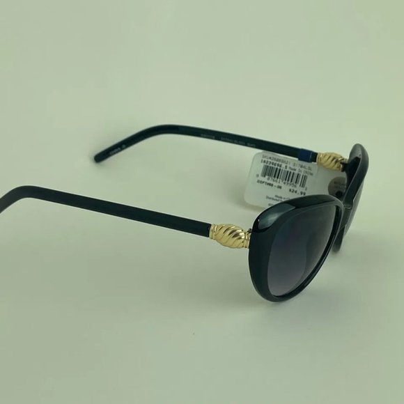SG00782 NorthCrest Women Sunglasses Black Gradient w/ Gold Design, 100% UVA/UVB - Picture 3 of 8